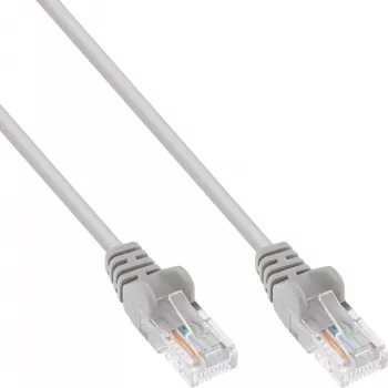 InLine verkkokaapeli U/UTP Cat.5e AWG26 harmaa 10 m