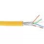 InLine verkkokaapeli S/FTP PiMF Cat.6A halogeniton 500MHz keltainen 100m