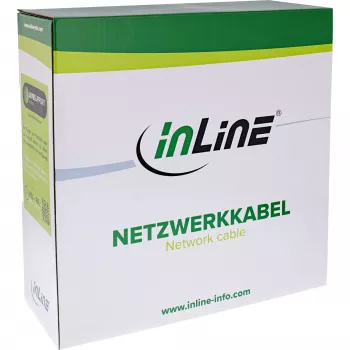 InLine verkkokaapeli S/FTP PiMF Cat.6A halogeeniton 500 MHz valkoinen 100 m