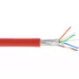 InLine verkkokaapeli S/FTP PiMF Cat.6A halogeniton 500MHz punainen 100m