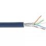InLine verkkokaapeli S/FTP PiMF Cat.6A halogeeniton 500 MHz sininen 100 m