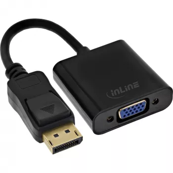 InLine Basic DisplayPort-adapterikaapeli, DP-uros / VGA-naaras musta 0,15 m