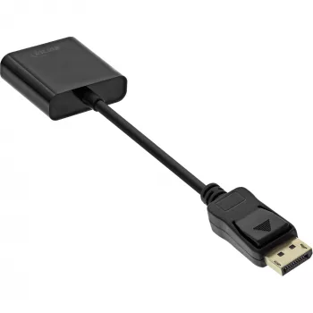 InLine Basic DisplayPort-adapterikaapeli, DP-uros / VGA-naaras musta 0,15 m