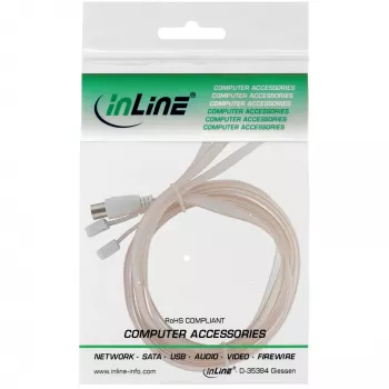 InLine dipoliantenni FM IEC-liitännälle 75 ohm 46230 InLine