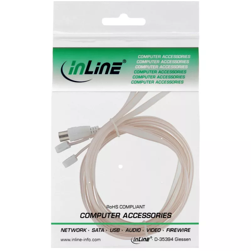 InLine dipoliantenni FM IEC-liitännälle 75 ohm 46230 InLine