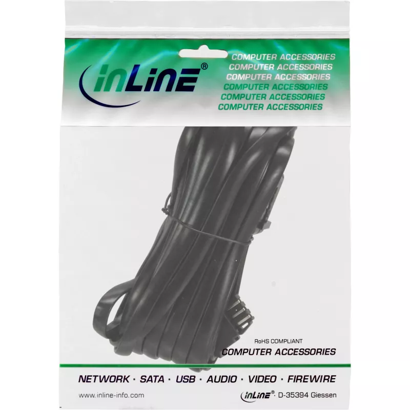 InLine TAE-N puhelinjatkokaapeli TAE-N pistoke/liitin 3 m