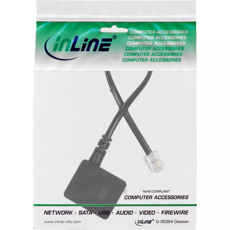 TAE-adapterikaapeli RJ11 6P4C pistoke - TAE-N liitin InLine 69946