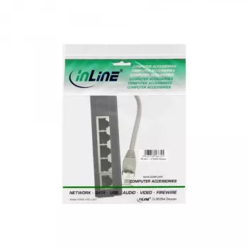 InLine ISDN-haaroitin 5x RJ45-liitin 15 cm kaapeli päätevastuksilla