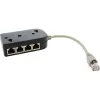InLine ISDN-haaroitin 1 -> 8, 0,15 m, vastuksilla