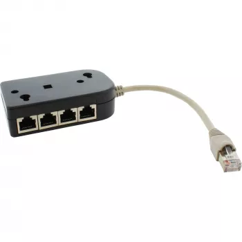 InLine ISDN-haaroitin 1 -> 8, 0,15 m, vastuksilla