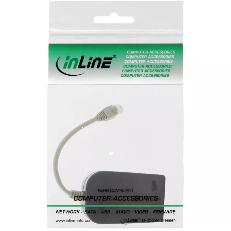 InLine ISDN-haaroitin 1 -> 8, 0,15 m, vastuksilla