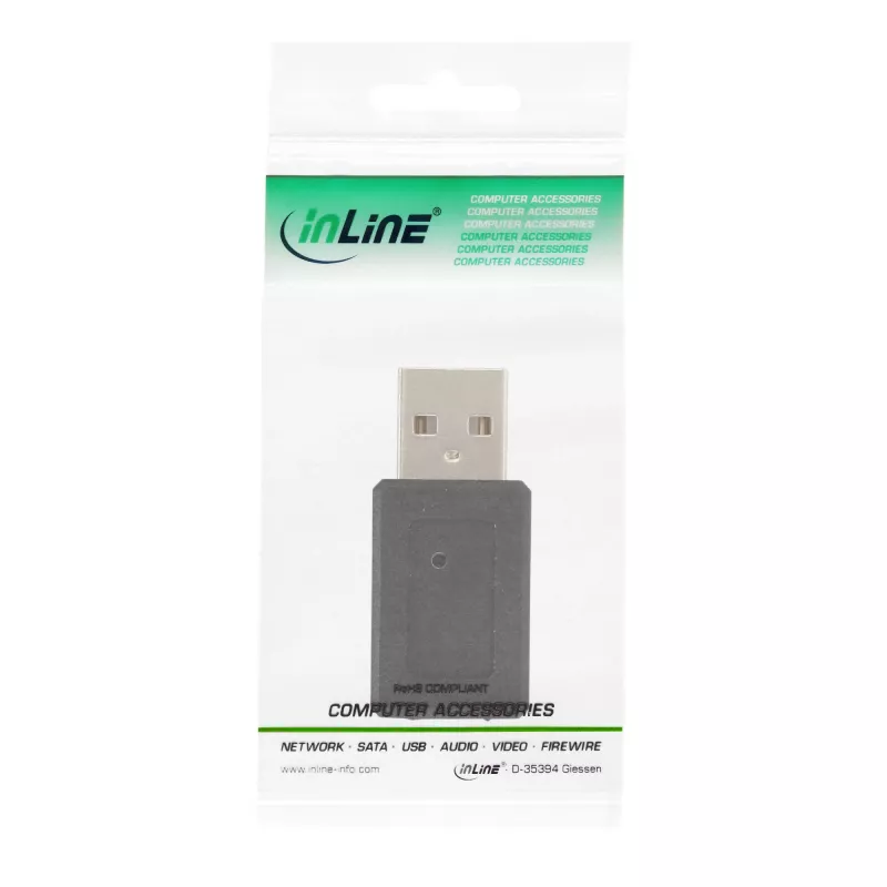 USB 2.0 -adapteri A-pistoke / Mini 5-napainen liitin InLine 33500A
