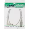 InLine USB 2.0 -kaapeli vasen kulma Type-A pistoke / B pistoke läpinäkyvä 2 m