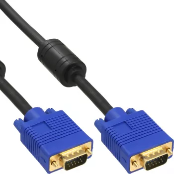 S-VGA-kaapeli Premium InLine 17720S 15HD pistoke/pistoke musta 20 m