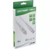 InLine USB-C Lightning -kaapeli, iPad, iPhone, iPod, hopea/alumiini, 2 m