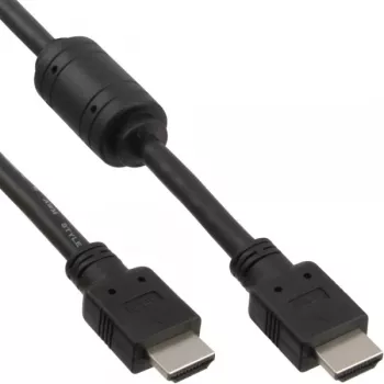 InLine HDMI-kaapeli High Speed pistoke + ferriitti musta 5 m