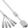 InLine VGA BNC -kaapeli 5x BNC / HD 15 pistoke 5 m