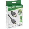 InLine Slim Ultra High Speed HDMI-kaapeli AM/CM 8K4K kullattu musta 1 m