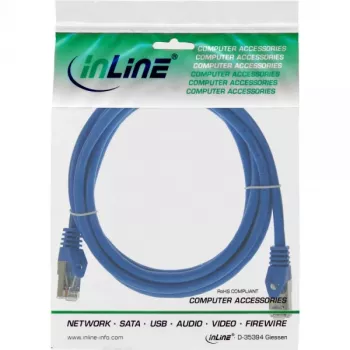 InLine verkkokaapeli F/UTP Cat.5e sininen 1,5 m