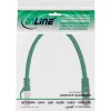 InLine verkkokaapeli F/UTP Cat.5e vihreä 0,3 m