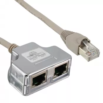 InLine Cat.5e jakaja kaksi eri yhteyttä yhden RJ45 8P8C verkkokaapelin kautta