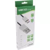 InLine USB 2.0 -kaapeli, USB-C pistoke / USB-A pistoke, musta/alumiini, joustava, 5 m