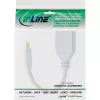 InLine Mini DisplayPort pistoke DisplayPort liittimeen -kaapeli, 4K2K, valkoinen, 0,15 m