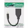InLine adapterikaapeli Mini DP pistoke DisplayPort liittimeen, 4K2K, musta, 0,15 m