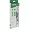 InLine Micro-USB 2.0 spiraalikaapeli, Type-A/Micro-B M/M, musta/alumiini, joustava 3 m