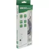 InLine Micro-USB 2.0 -kaapeli, USB Type-A / Micro-B M/M, musta/alumiini, joustava, 1 m