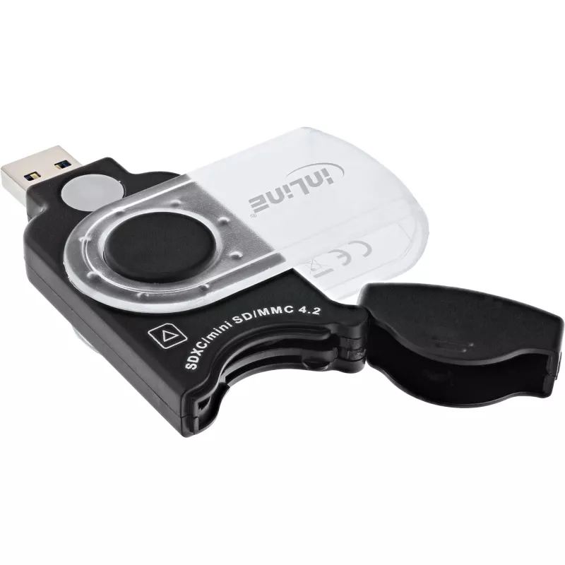 InLine kannettava kortinlukija USB 3.0, SD/SDHC/SDXC, microSD