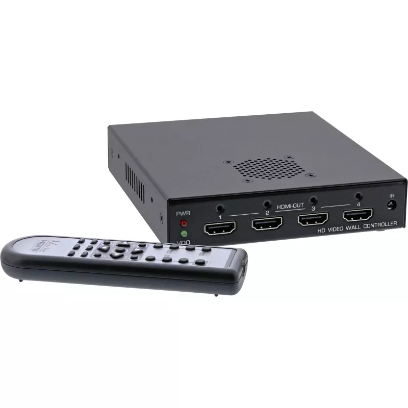 InLine HDMI videoseinäohjain 1-4, Full-HD