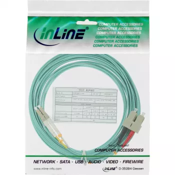 InLine kuitu-duplexkaapeli LC/SC 50/125µm OM3 15m