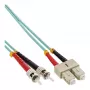 InLine kuituoptinen duplex-kaapeli SC/ST 50/125µm OM3 2m