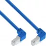 Verkkokaapeli InLine® S-76602BU-1.6 kulmaliitin S/FTP Cat.6 1,60 m sininen