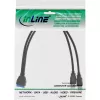 InLine USB 3.0 Premium -adapterikaapeli 2x USB-A uros / emolevyn header, 0,40 m