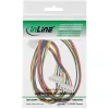 Sisäinen virtakaapeli InLine 29654A 1x 4pin Molex / 4x 4pin Molex 1m