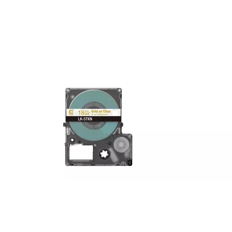 Tarratulostinnauha Epson LK-5TKN kulta läpinäkyvä 1,8 cm lämpömustesuihku