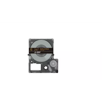 Tarratulostinnauha Epson LK-6BKP musta kulta 2,4 cm lämpösiirto