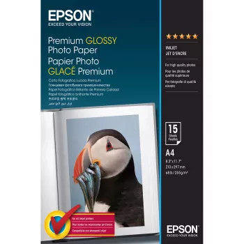 Epson Premium Glossy valokuvapaperi - A4 - 15 arkkia