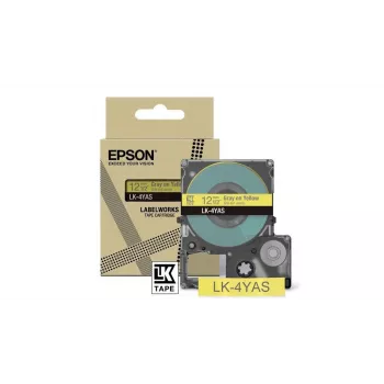 Tarratulostinnauha Epson LK-4YAS harmaa keltainen lämpösiirto 1,2 cm