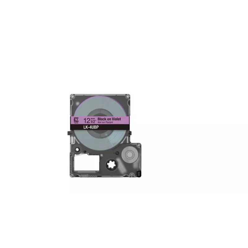 Tarratulostinnauha Epson LK-4UBP musta violetti lämpötulostus 1,2 cm