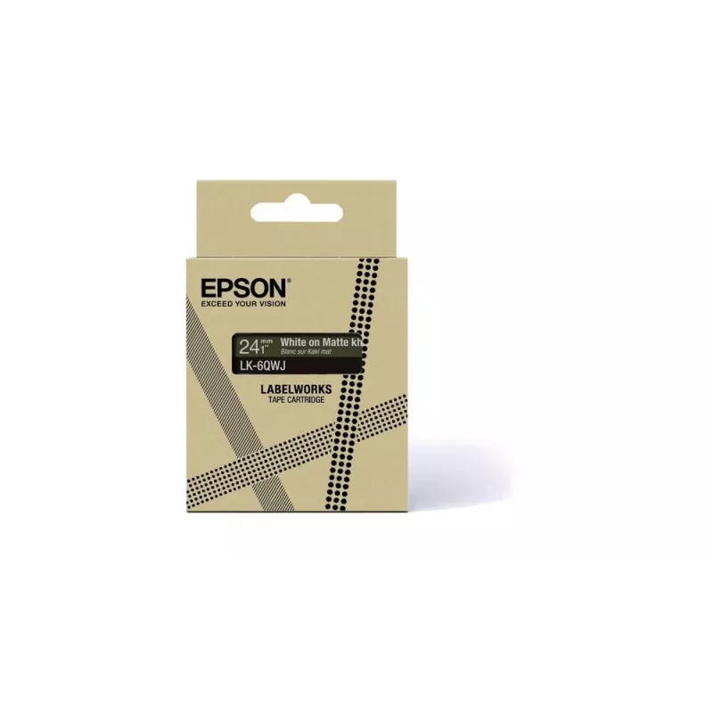 Epson LK-6QWJ khaki, valkoinen