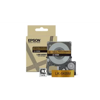 Tarratulostinnauha Epson LK-5KBM musta kulta lämpösiirto 1,8 cm