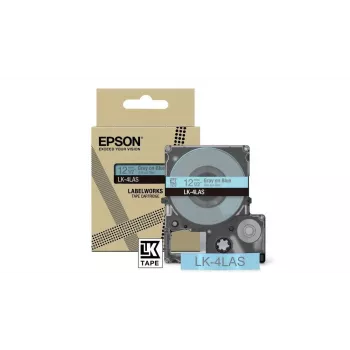 Tarratulostinnauha Epson LK-4LAS harmaa vaaleansininen lämpösiirto 1,2 cm