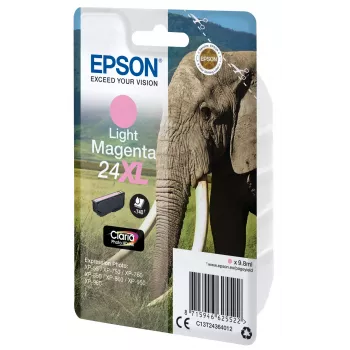 Epson Elephant Singlepack vaaleanmagenta 24XL Claria Photo HD muste