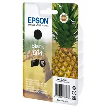 Epson 604 värikasetti alkuperäinen musta 3,4 ml yksittäispakkaus