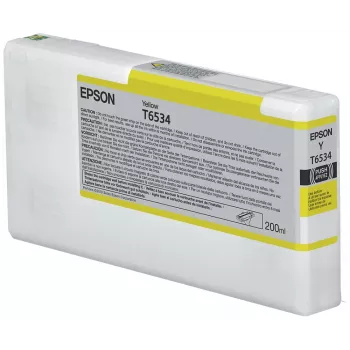 Epson T6534 keltainen värikasetti (200 ml), keltainen, pigmenttimuste, 200 ml, 1 kpl