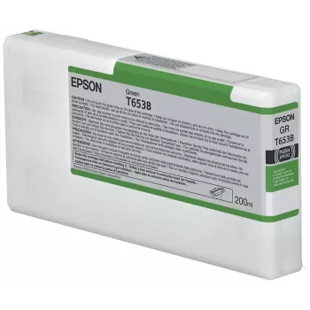 Epson T653B vihreä värikasetti (200ml), vihreä, pigmenttimuste, 200 ml, 1 kpl