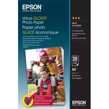 Epson Value Glossy valokuvapaperi - A4 - 20 arkkia